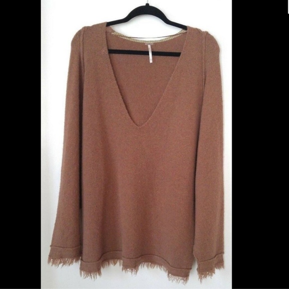 Free People Sweaters - Free People Fringed Tunic Style Sweater